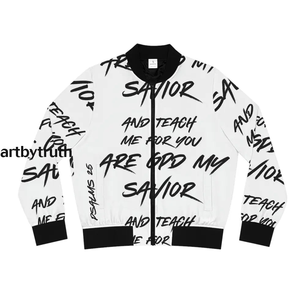 Psalms 25 Bomber Jacket (Aop) Seam Thread Color Automatically Matched To Design / S All Over Prints