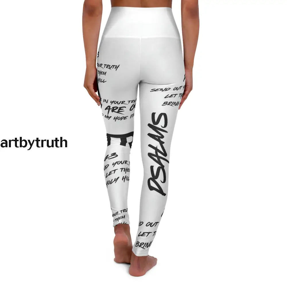 Psalms 43 High Waisted Yoga Leggings All Over Prints