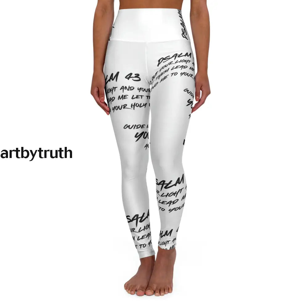 Psalms 43 High Waisted Yoga Leggings Xs All Over Prints