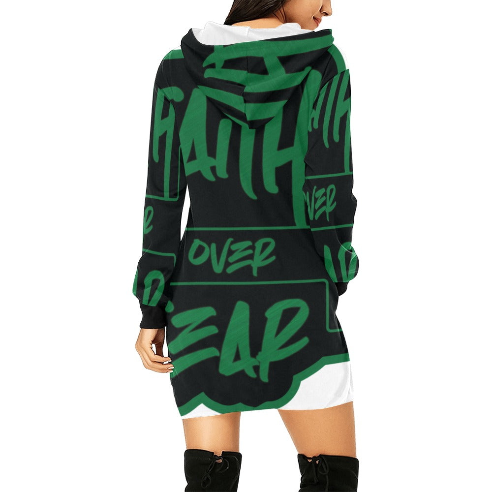 Faith over Fear Hoodie Dress