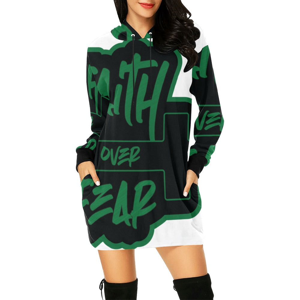 Faith over Fear Hoodie Dress