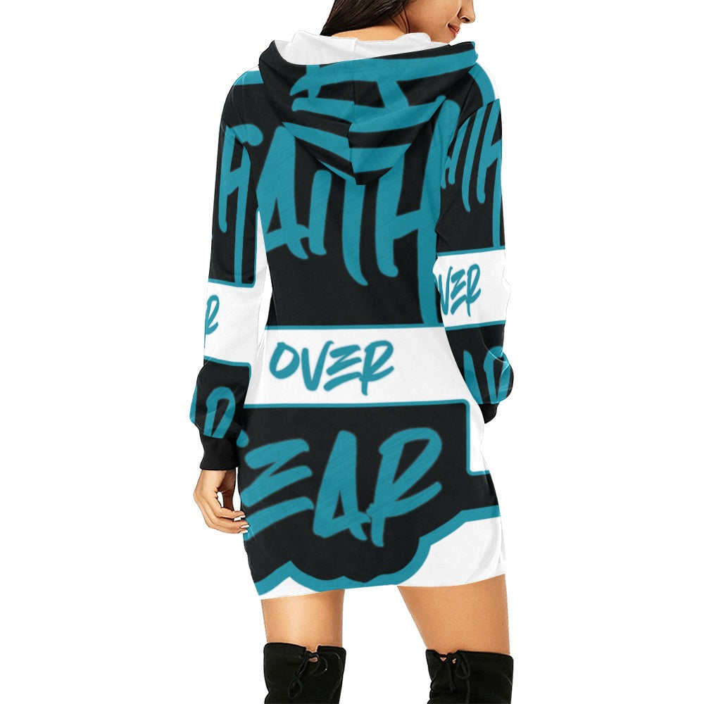 Faith over Fear Hoodie Dress