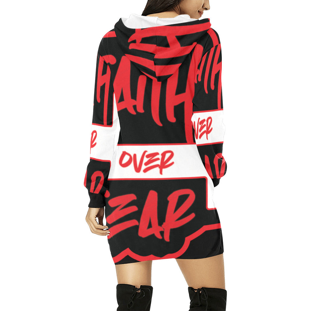 Faith over Fear Hoodie Dress