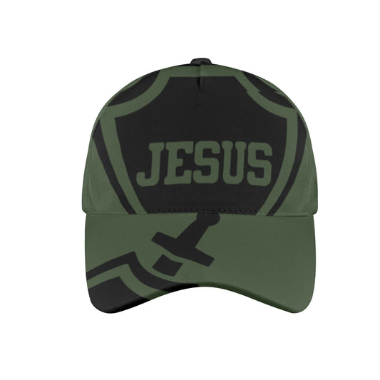 02-PNG-Shield With The Name Of Jesus hat All Over Print Dad Cap