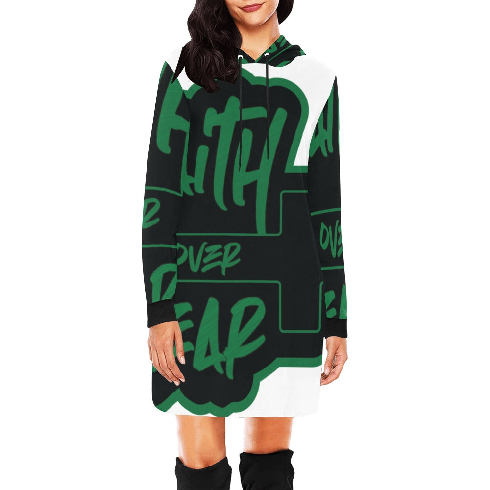 Faith over Fear Hoodie Dress