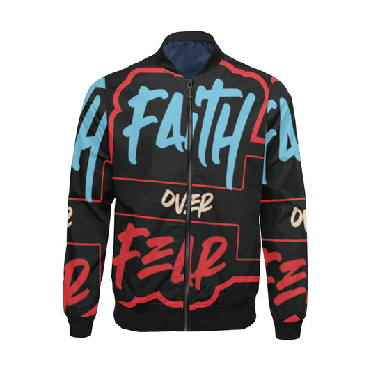 Faith over fear Windbreaker