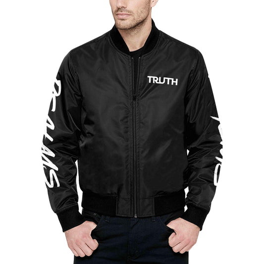 PSALMS PUFF BOMBER All Over Print Quilted Bomber Jacket for Men (Model H33)